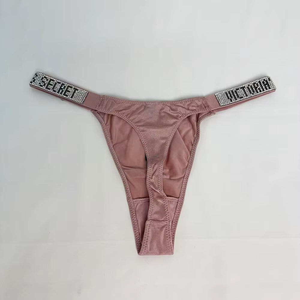 New Fashion Sexy Women'S Underwear Cotton Stretch Shapewear Simple No Show Antibacterial Panties Thong Underwear