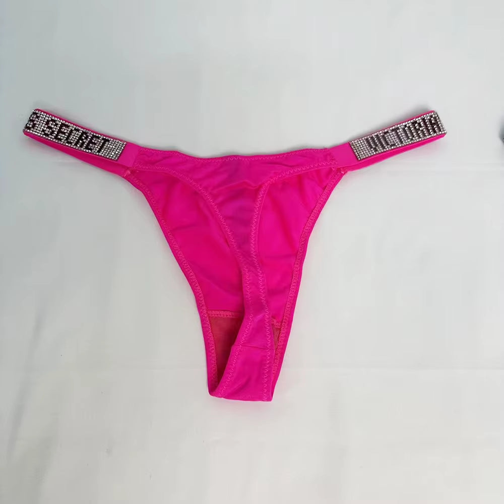 New Fashion Sexy Women'S Underwear Cotton Stretch Shapewear Simple No Show Antibacterial Panties Thong Underwear