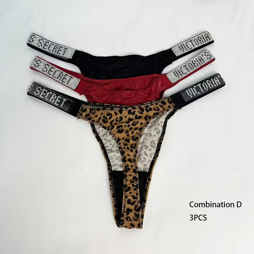 New Fashion Sexy Women'S Underwear Cotton Stretch Shapewear Simple No Show Antibacterial Panties Thong Underwear