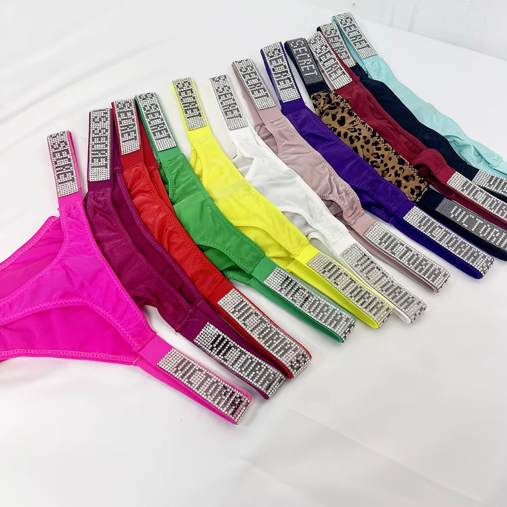 New Fashion Sexy Women'S Underwear Cotton Stretch Shapewear Simple No Show Antibacterial Panties Thong Underwear
