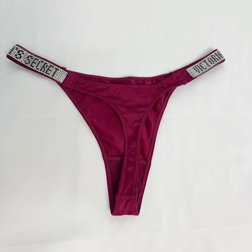 New Fashion Sexy Women'S Underwear Cotton Stretch Shapewear Simple No Show Antibacterial Panties Thong Underwear