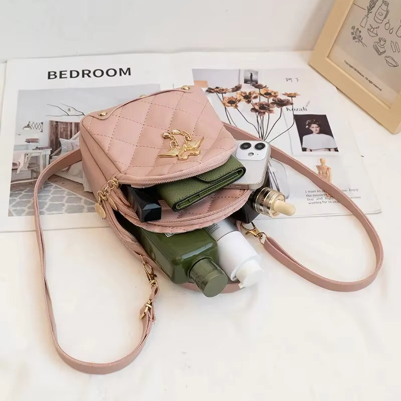 Women Fashion Backpack Ins New Style Female Handbag Leisure Mini Fashion Women Backpacks Phone Packs Mini Backpack