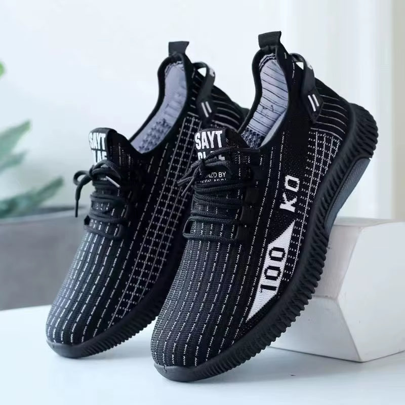 Soft Soled Spring and Autumn Old Cloth Shoes Breathable Mesh Shoes Non-Slip Wear-Resistant Casual Low-Top Shoes Work Shoes