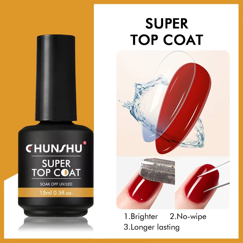 6 in 1 Extension UV Gel Polish in a Bottle Builder Nail Gel Rubber Base Coat Semi Permanent Nails Art Self-Leveling 15ML