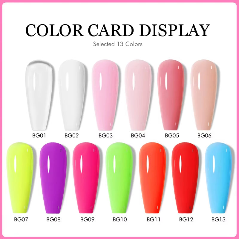 6 in 1 Extension UV Gel Polish in a Bottle Builder Nail Gel Rubber Base Coat Semi Permanent Nails Art Self-Leveling 15ML
