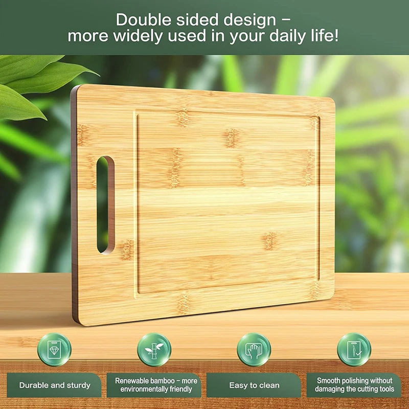 Wooden Cutting Board Kitchen Cutting Board for Meat Totally Bamboo Food Cutting Table Thickened Fruit Vegetables Chopping Panel
