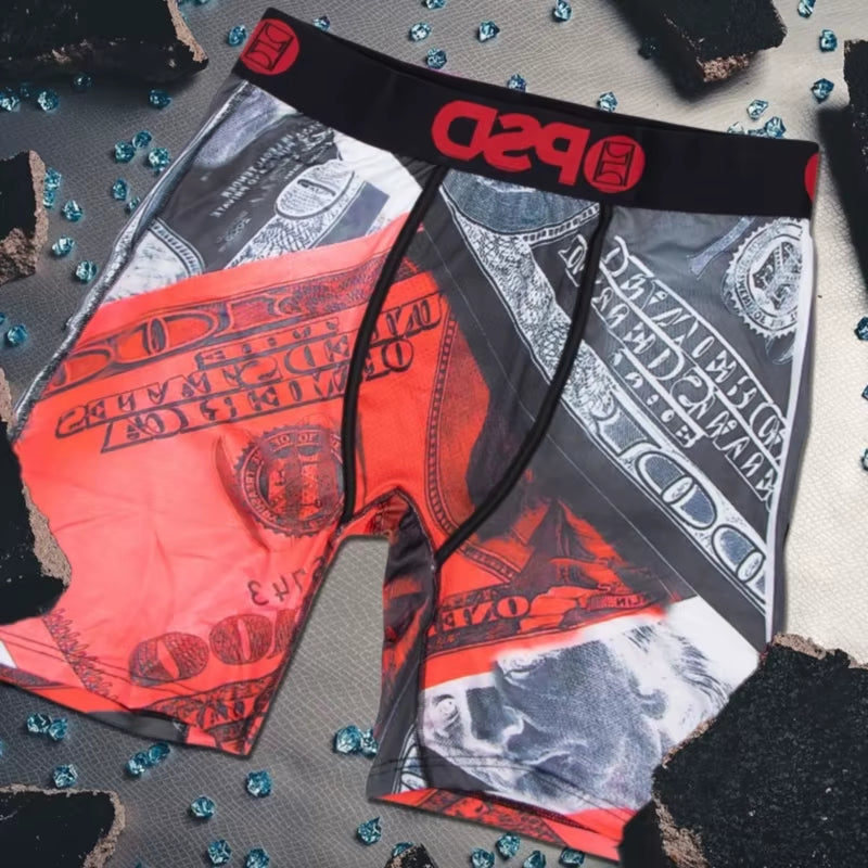 Sexy Men Boxer Underwear Breathable Mens Boxershorts Men'S Panties Underpants plus Size Fashion Printed Man Boxers Briefs Trunks