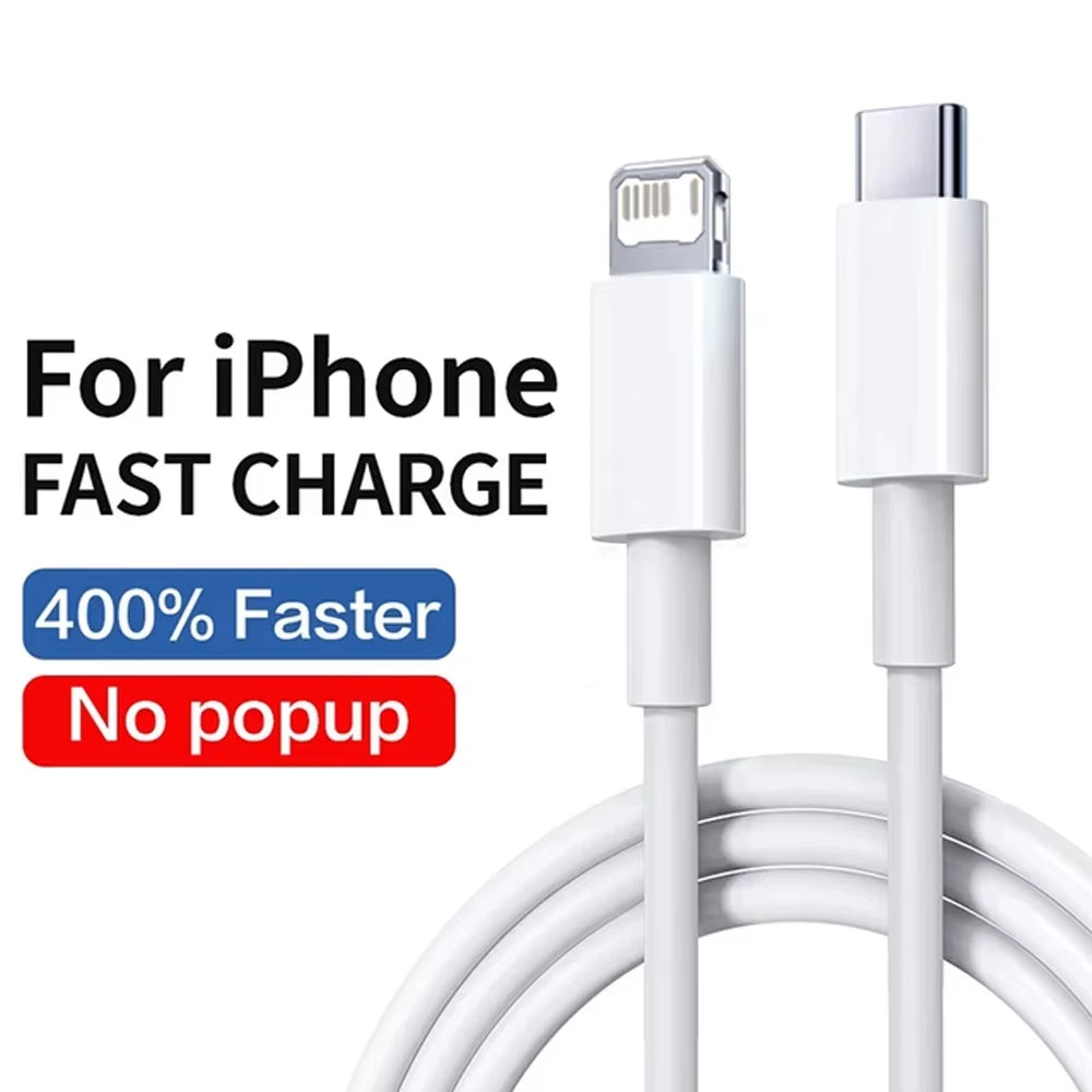 PD 30W USB C Fast Charging for Iphone 13 12 11 14 Pro Max 7 8 plus Mini XS XR X Quick Charge USB Type C Cable for Iphone Charger