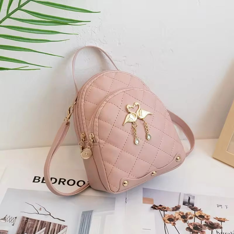 Women Fashion Backpack Ins New Style Female Handbag Leisure Mini Fashion Women Backpacks Phone Packs Mini Backpack