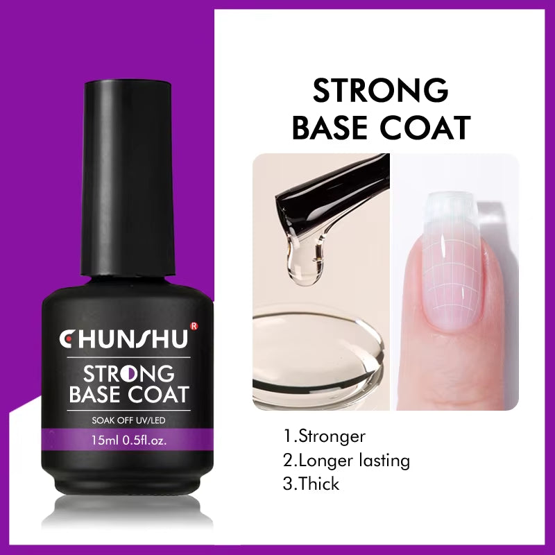 6 in 1 Extension UV Gel Polish in a Bottle Builder Nail Gel Rubber Base Coat Semi Permanent Nails Art Self-Leveling 15ML